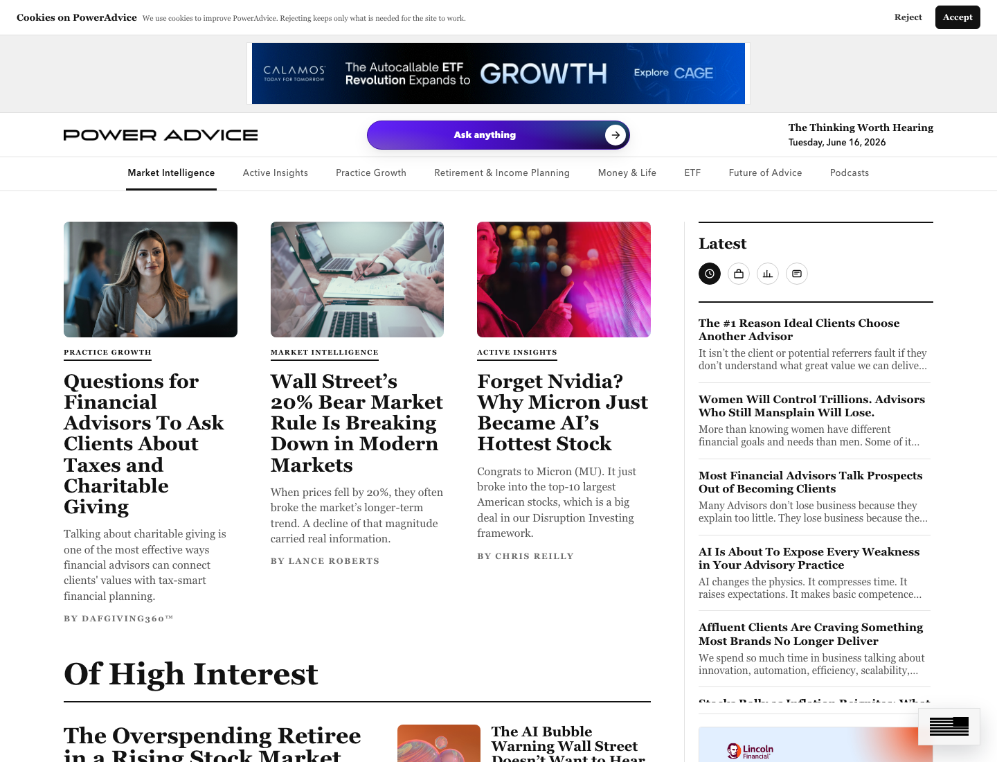Current UAT homepage screenshot